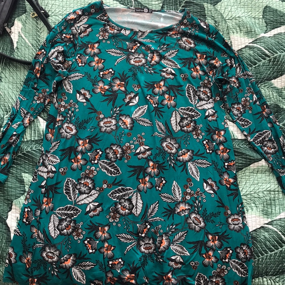 Teal Swing Dress